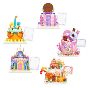 Food Series Kids Educational Toy 5 Styles Beautiful Delicious Cake Alice Afternoon Tea Heart Cake Kids Building Block
