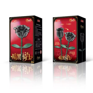 Hot Selling Beautiful Flower Building Block Home Decoration Rotating Bloom Flower Building Block Set