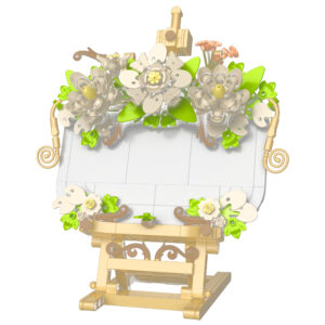 Decoration Construction Educational DIY Desktop Table Artificial Flower Table Building Blocks Brick Toy Sets for Children