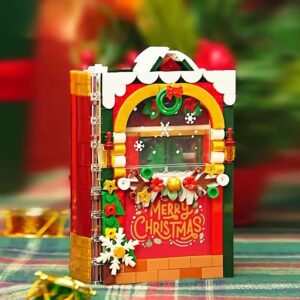 Popular Christmas Album Book Creative Building Block Set Santa Claus Story Book Creative Building Block Toy for Kids