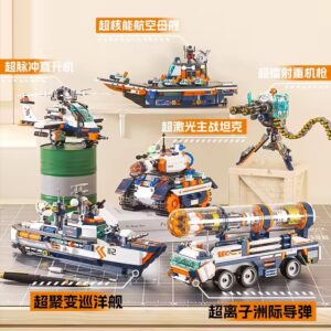 Battle Field Building Block Set 6 Style Cyber War Machine Building Block Set Educational for Kids