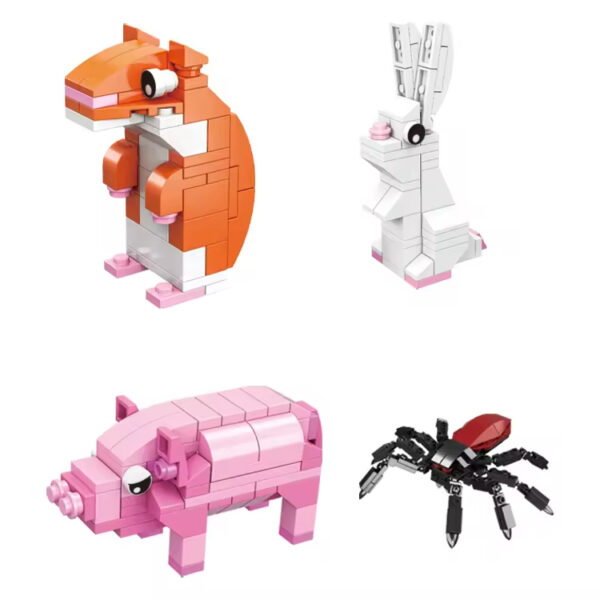 Factory OEM ODM Custom Plastic Animal Building Block Bricks Bird Rabbit Horse Child Kids - Image 6