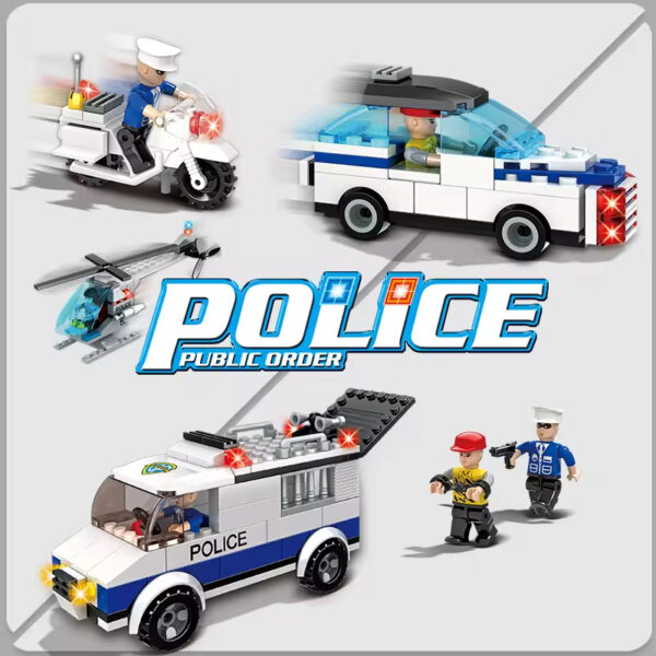 Factory OEM ODM Customize Headquarters Station Police Building Blocks Brick Toy Set With Mini Figure - Image 4