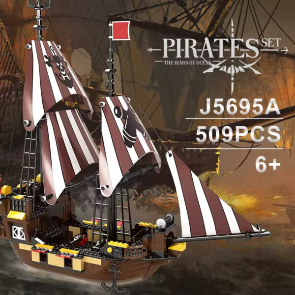 New Design Ship Building Block Brick Kids Build Toy Pirate Ship for Home Decor - Изображение 5