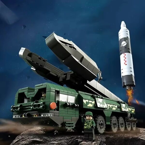 Army Carrier Rocket Building Block Vehicle Missile Launch Truck Block Kits Construction Toy for Boys - Изображение 6