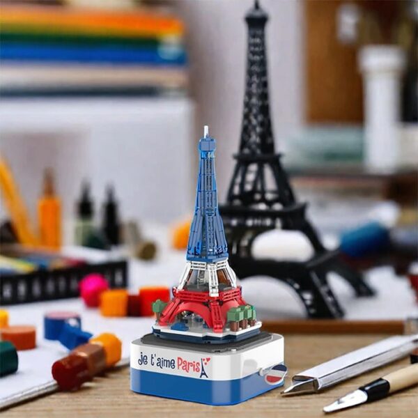 DIY Electronic Educational Model Toy Set Iron Tower Music Box Building Blocks for Kids - Image 6