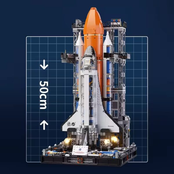 Educational Toy Space Series Building Block Set Large Size Block Set Space Shuttle Electric Building Block Set with Light - Изображение 5
