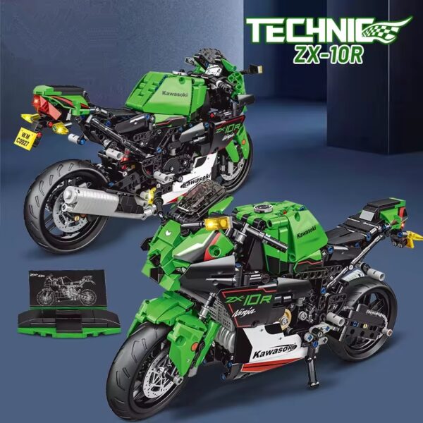 1/6 Scale Assemble Block Bloc Construction Echnic Motorcycle Toy Moto Kit Motorcycle Building Block - Bild 5