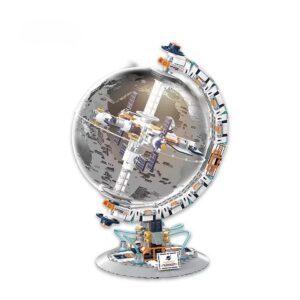 Aerospace Series Breaking Dawn Transparent Space-Themed Globe Creative DIY Block Building Toy Children Packaged Box Sets