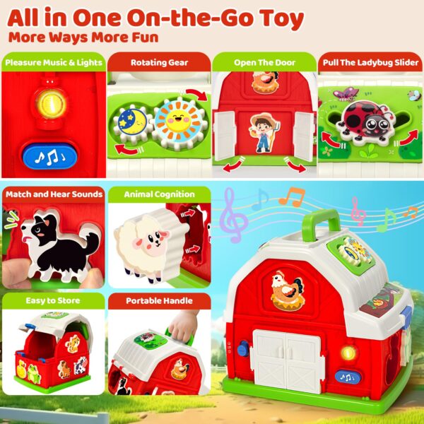 Learning Moving Infant Children's Plane Elephant Player Doll Kids Music Toys Musical Barn Farm Animal Set - Изображение 5
