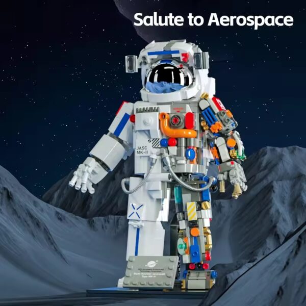 DIY Astronaut Space Man Model Aerospace Building Block Set Construction and Electronic Toy for Children - Image 5