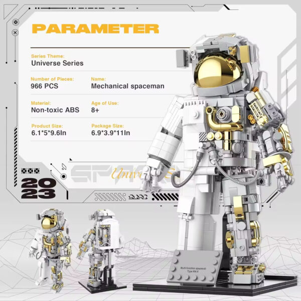 DIY Creative Educational Space Spaceman Astronaut Building Blocks Model Construction Toys - Bild 6