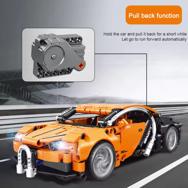 Factory Speed Racing Car Building Blocks Bricks Toy with Pull Back Function for Vehicle Model - Image 5