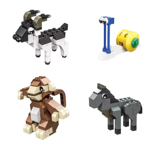 Factory OEM ODM Custom Plastic Animal Building Block Bricks Bird Rabbit Horse Child Kids - Image 4