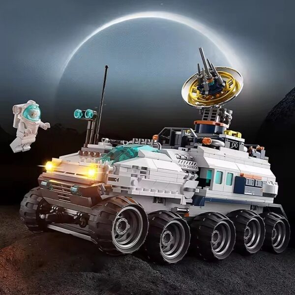 Break Down Series DIY Educational ABS Toy Set Creative Kids Light Mars Rover Building Block - Image 2