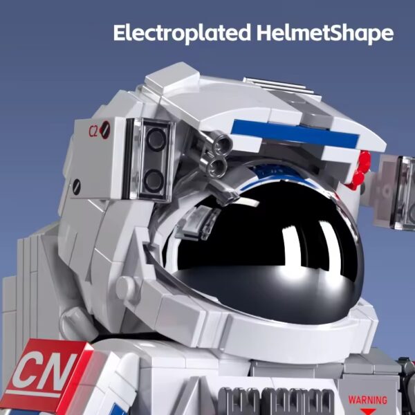 DIY Astronaut Space Man Model Aerospace Building Block Set Construction and Electronic Toy for Children - Image 4