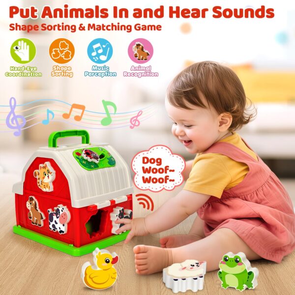 Learning Moving Infant Children's Plane Elephant Player Doll Kids Music Toys Musical Barn Farm Animal Set - Изображение 4