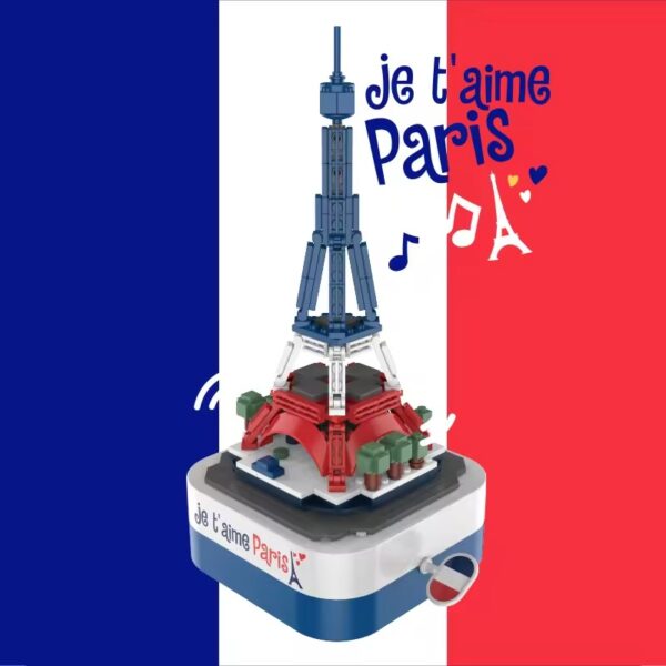 DIY Electronic Educational Model Toy Set Iron Tower Music Box Building Blocks for Kids - Image 4