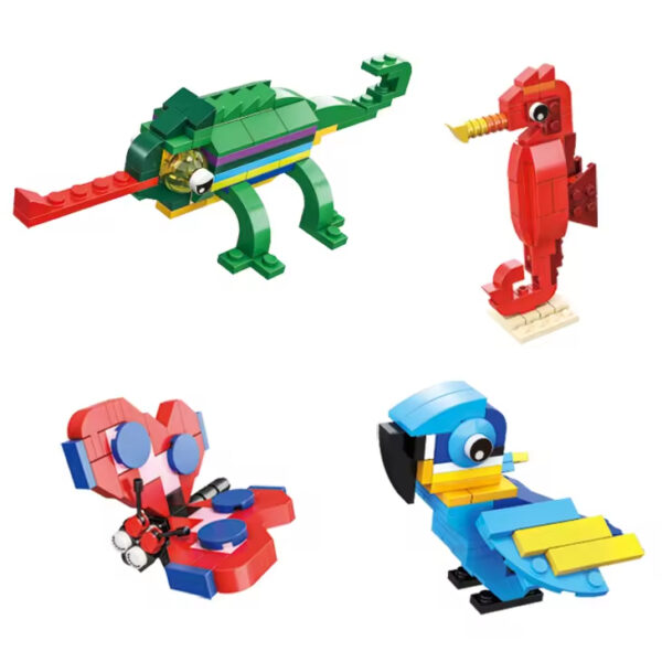 Factory OEM ODM Custom Plastic Animal Building Block Bricks Bird Rabbit Horse Child Kids - Image 3
