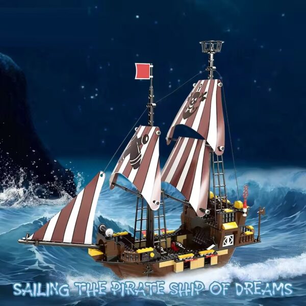 New Design Ship Building Block Brick Kids Build Toy Pirate Ship for Home Decor - Изображение 2