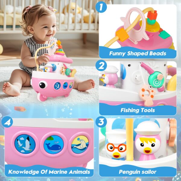 Rainbow Building Blocks Music Pattern Learning Electric Toys Educational Baby Toy - Image 6