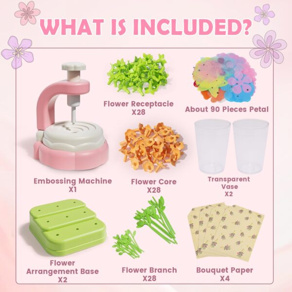 Handmade Fabric Flower Bouquets Toy DIY Flower Craft Kits Build Your Own Bouquet Arts Crafts Toy - Image 4