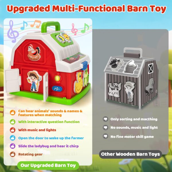 Learning Moving Infant Children's Plane Elephant Player Doll Kids Music Toys Musical Barn Farm Animal Set - Изображение 3