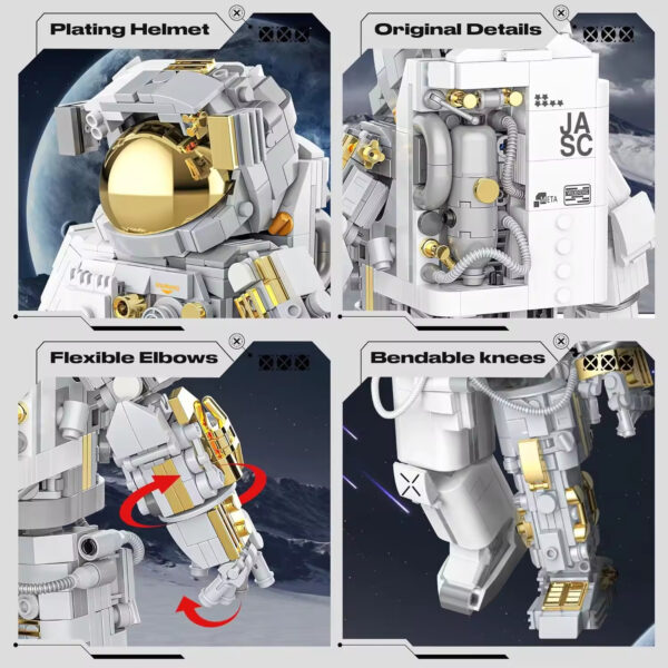DIY Creative Educational Space Spaceman Astronaut Building Blocks Model Construction Toys - Bild 4