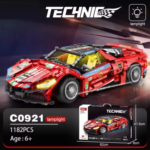 OEM ODM Small Particle Technic Speed Car 1:14 Accessory STEM Speed Car Building Block Toys - Image 3