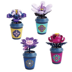 New Arrival Plant Series Educational Building Block Tiny Set 12 Styles Cup Plant Decoration Versatile Cup Flower Block Set