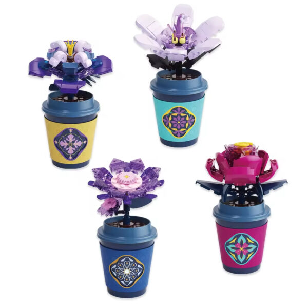 New Arrival Plant Series Educational Building Block Tiny Set 12 Styles Cup Plant Decoration Versatile Cup Flower Block Set