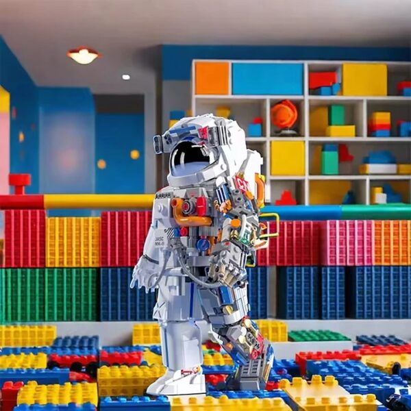 DIY Astronaut Space Man Model Aerospace Building Block Set Construction and Electronic Toy for Children - Image 3
