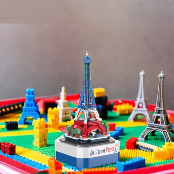 DIY Electronic Educational Model Toy Set Iron Tower Music Box Building Blocks for Kids - Image 2