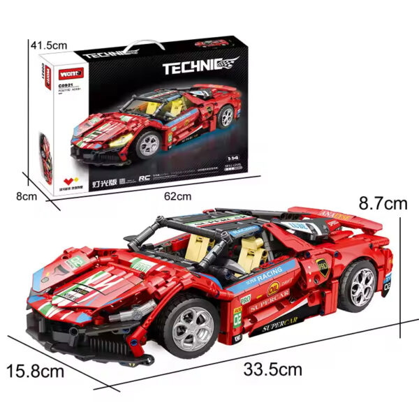 OEM ODM Small Particle Technic Speed Car 1:14 Accessory STEM Speed Car Building Block Toys - Image 2