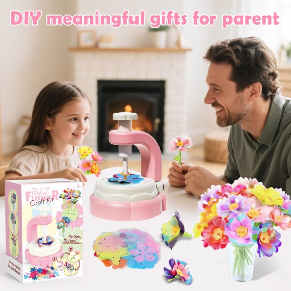 Handmade Fabric Flower Bouquets Toy DIY Flower Craft Kits Build Your Own Bouquet Arts Crafts Toy - Image 2