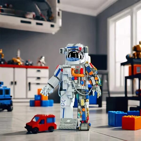 DIY Astronaut Space Man Model Aerospace Building Block Set Construction and Electronic Toy for Children - Image 2