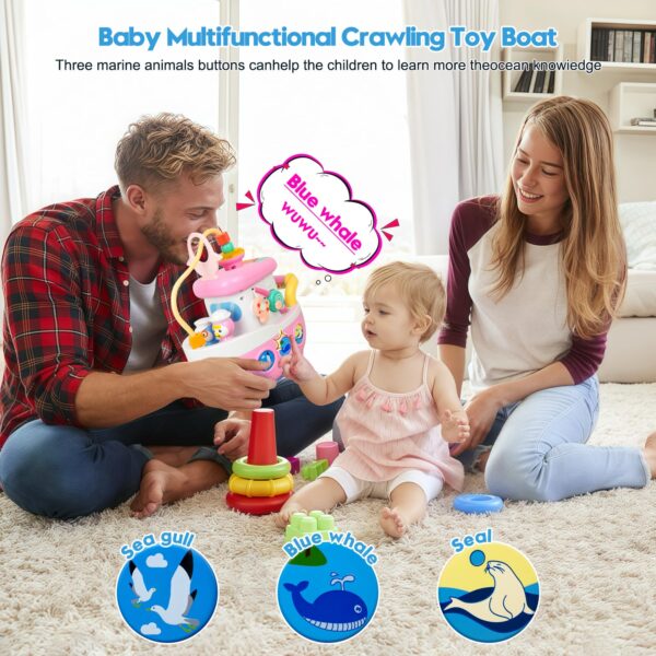 Rainbow Building Blocks Music Pattern Learning Electric Toys Educational Baby Toy - Image 3