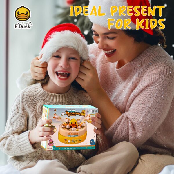 Kids Educational Electric Bounce Capture Duck Bouncing Turntable Table Board Game Bounce Yellow Duck Toy Board Game - Изображение 7