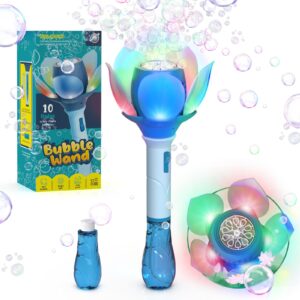 Outdoor Toys Bubble Wand Toys 10 Holes Rich Bubbles Plastic Electric Bubble Wand Toys