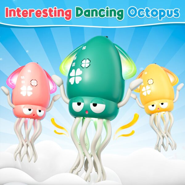 New Products Electric Induction Obstacle Avoidance Crawling Interactive Squid Game Dancing Octopus Toy With Light - 영상 2