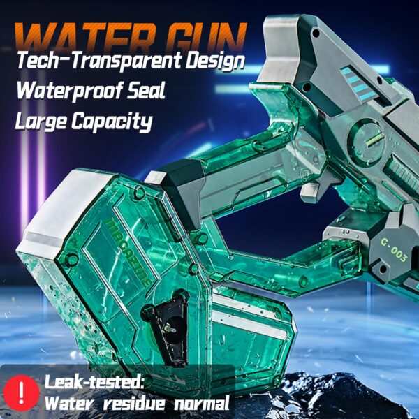 Kids Summer Wholesale Shooting Toy Outdoor Games Water Guns Toy Rechargeable Automatic Electric Squirt Gun with Lights - Image 5