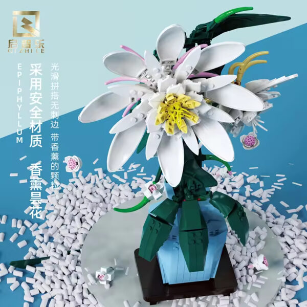 Factory Plastic Flower Bouquet Building Blocks Bricks Set Custom OEM ODM Home Decoration and Toy for Kids - 画像 4