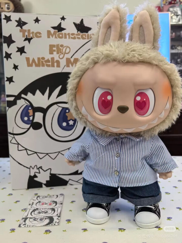100% Original Pop Mart  the Monsters Flip With Me Labubu Action Figure Drunk Vinyl Face Doll Desktop Decor Toy Labubu - Imagen 5