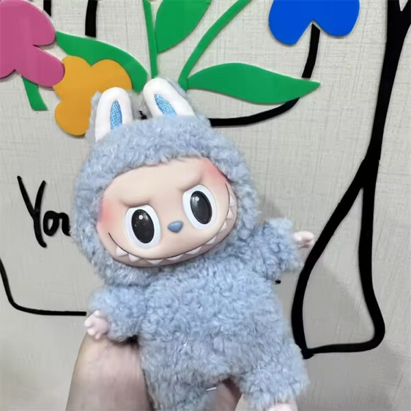 100% Original Pop Mart Wholesale V3 Blind Box Dolls Mystery Box Macarons Vinyl Plush Figure Labubu(6Pcs/Set) - Imagem 3