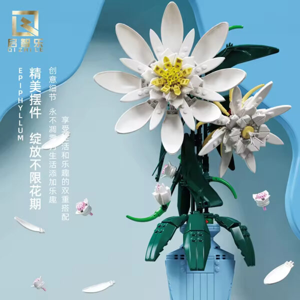 Factory Plastic Flower Bouquet Building Blocks Bricks Set Custom OEM ODM Home Decoration and Toy for Kids - 画像 2