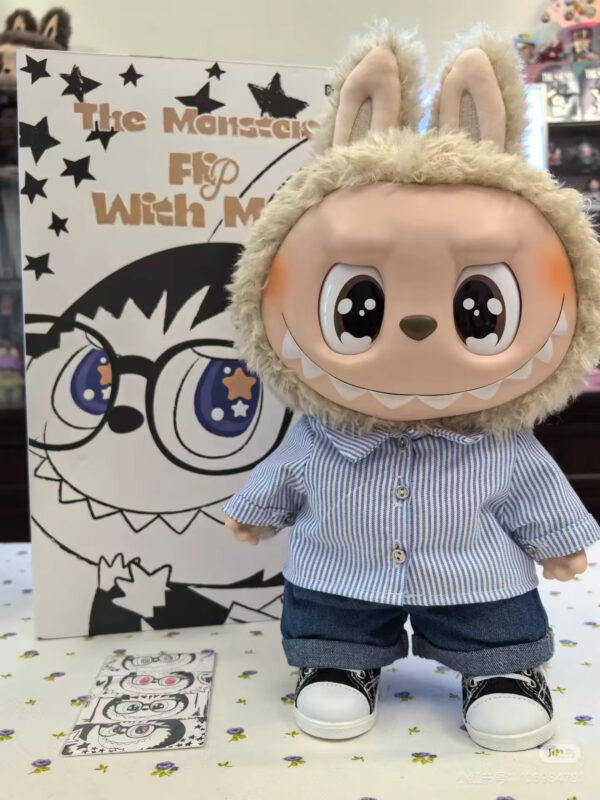 100% Original Pop Mart  the Monsters Flip With Me Labubu Action Figure Drunk Vinyl Face Doll Desktop Decor Toy Labubu - Imagen 3