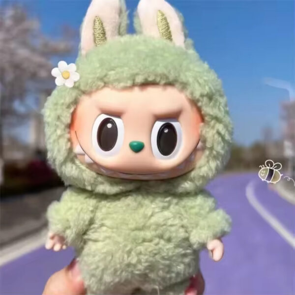 100% Original Pop Mart Wholesale V3 Blind Box Dolls Mystery Box Macarons Vinyl Plush Figure Labubu(6Pcs/Set) - Imagem 2