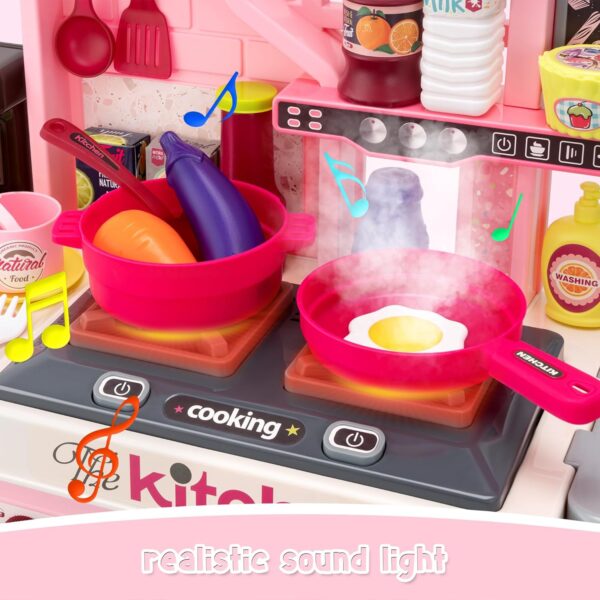 Multifunction Kids Role Pretend Play Cooking Game Toys Lighting Music Kitchen Toy Set - 영상 6