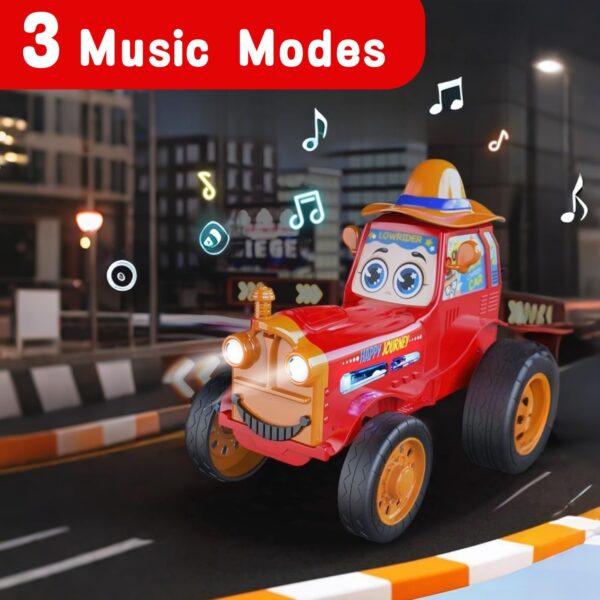 New 2.4G Crazy Stunt Jumping Car Funny Electric Remote Control Stunt Dancing Toy Car With Music Light - 画像 7