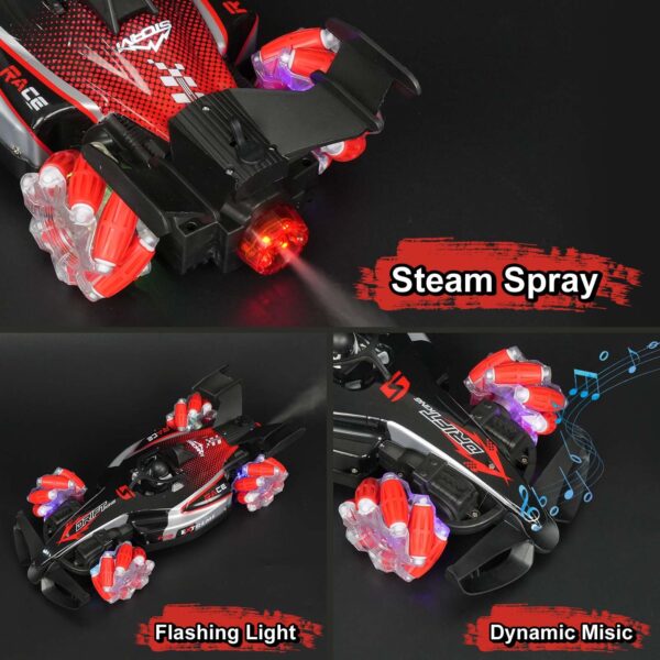 1:12 Scale 2.4GHz Remote Control Car Racing Drift 360 Rotating With Light Sound Spray Rc Stunt Car Toys - 画像 5